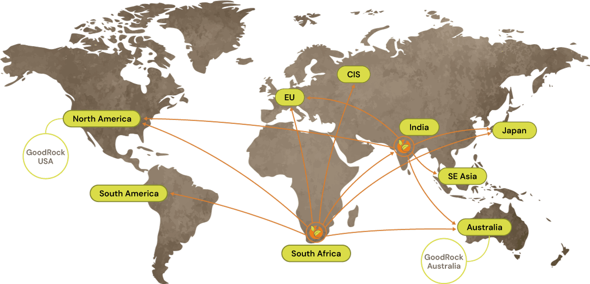 Global Presence GoodEarth GoodRock
